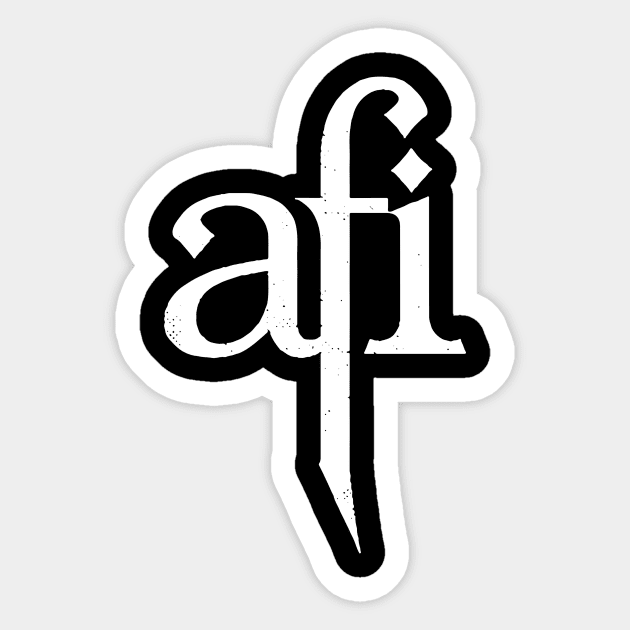 Vintage AFI band Sticker by tiranntrmoyet